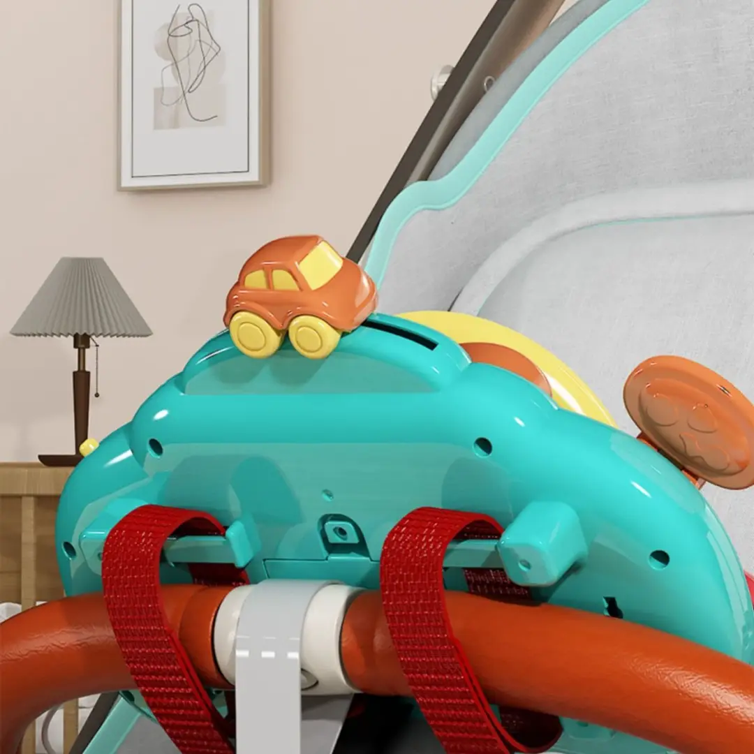 Children's Cartoon Simulation Co-pilot Steering Wheel Early Education Toys