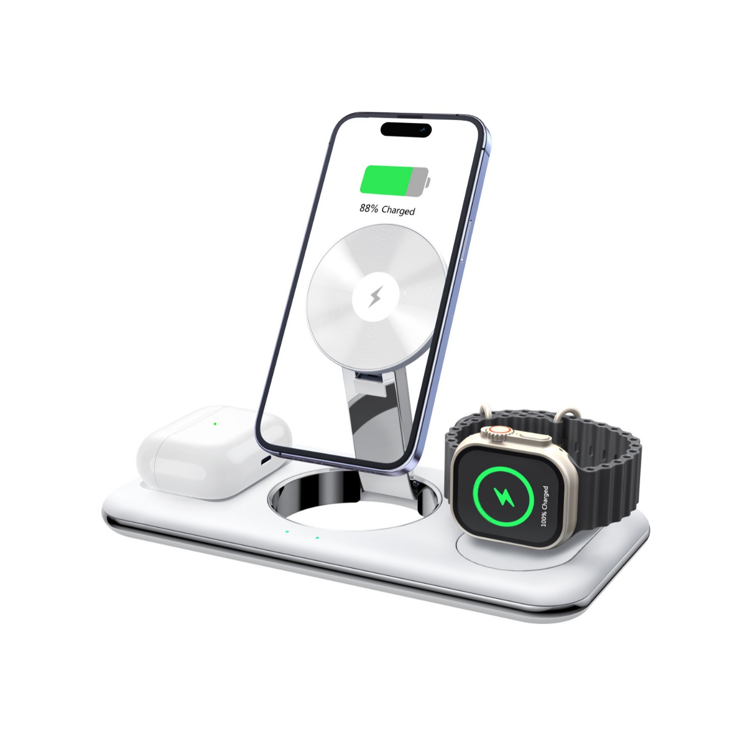 Folding Magnetic Wireless Charger Charger Desktop Bracket - Image 11