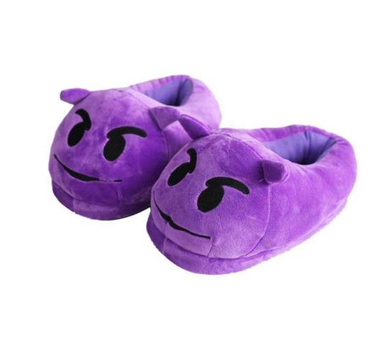 Title 2, Slippers Qq Expression Cartoon Plush Slippers Q...