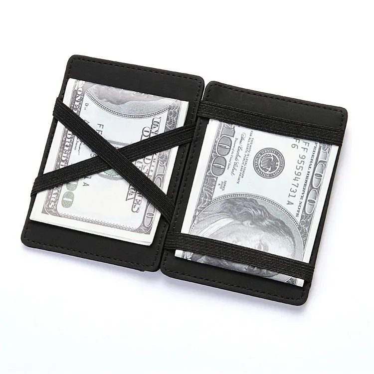 PU Creative Magic Wallet Flip Card Holder Men's Lady's Wallet Zipper Coin Purse Short – image 7