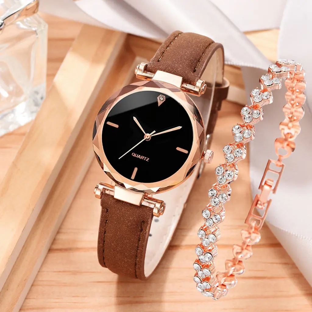 Watch Simple Belt Quartz Bracelet Suit