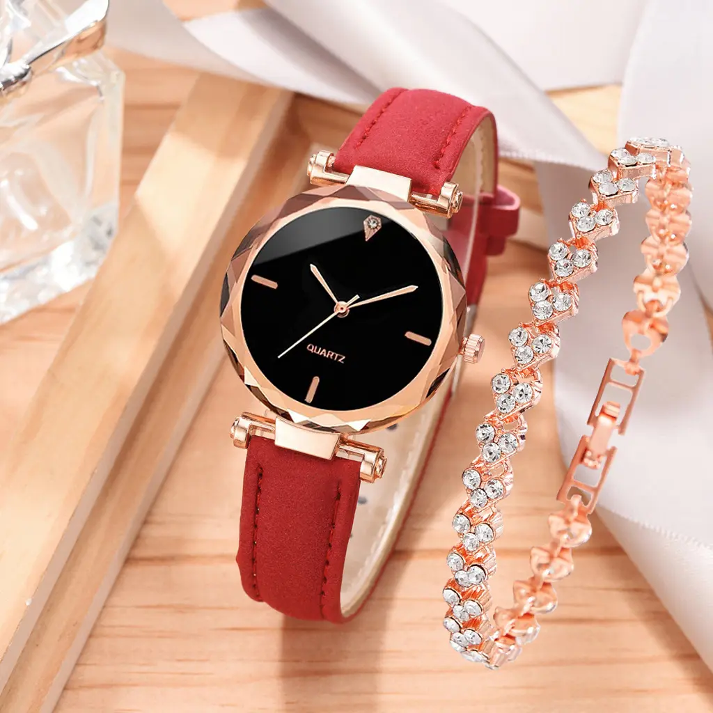 Watch Simple Belt Quartz Bracelet Suit