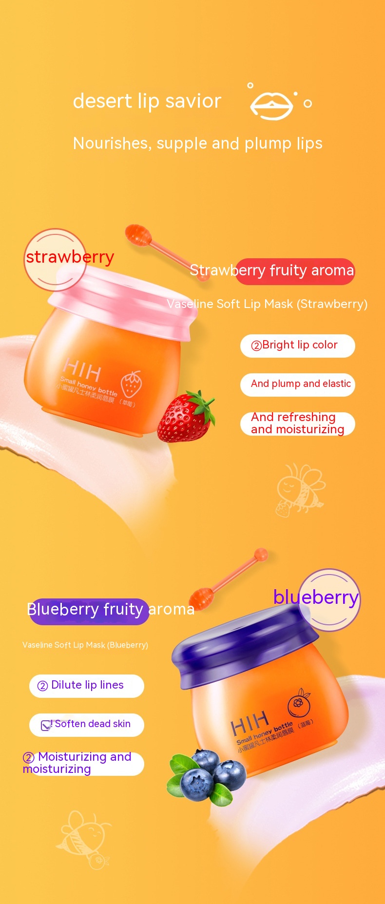 Four Sets Of Lip Masks To Improve Lip Dryness, Peeling, And Fruity Taste - Image 24
