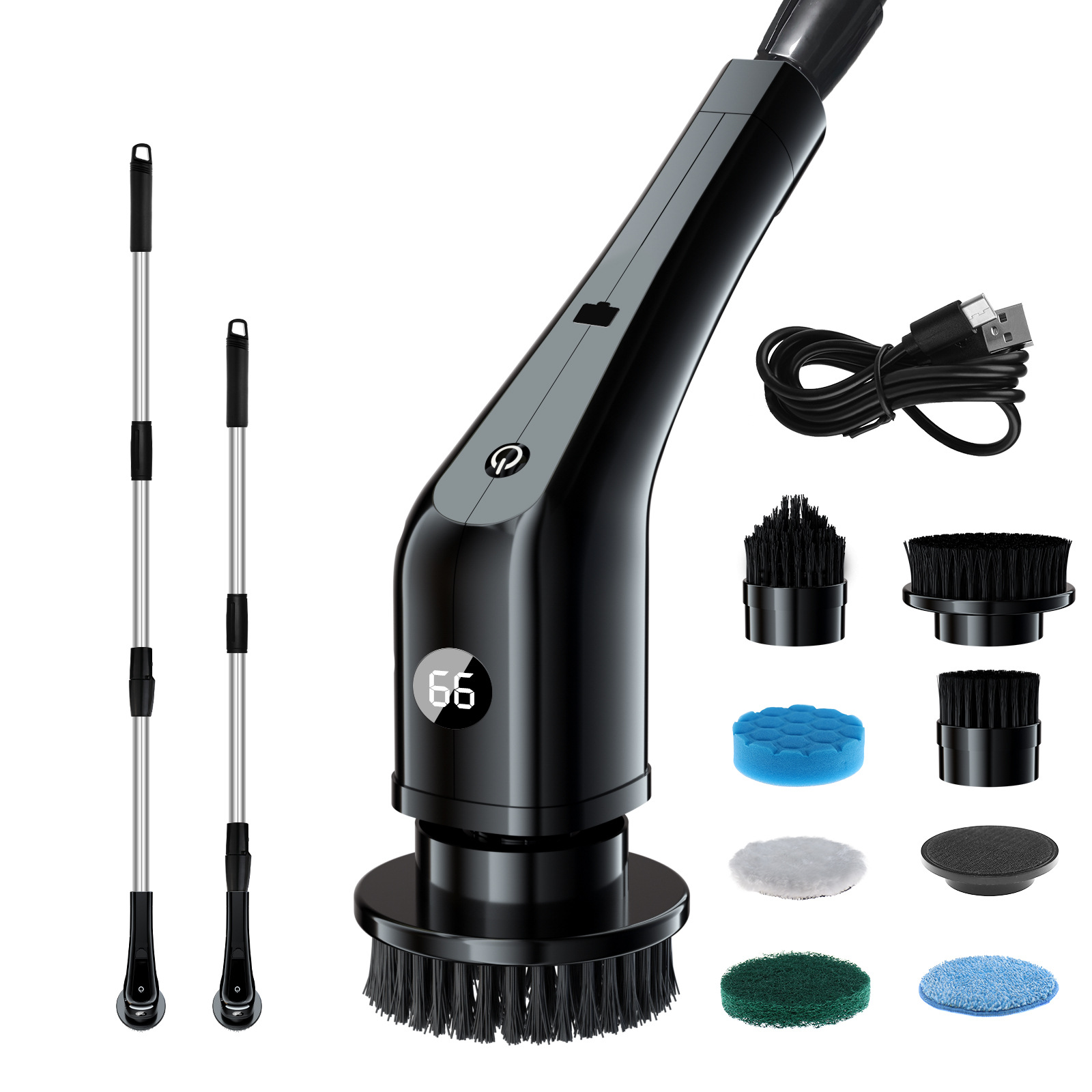 Electric Cleaning Brush Household Multi-functional 7-in-1 Toilet Bathroom Cleaning Brush - Image 7