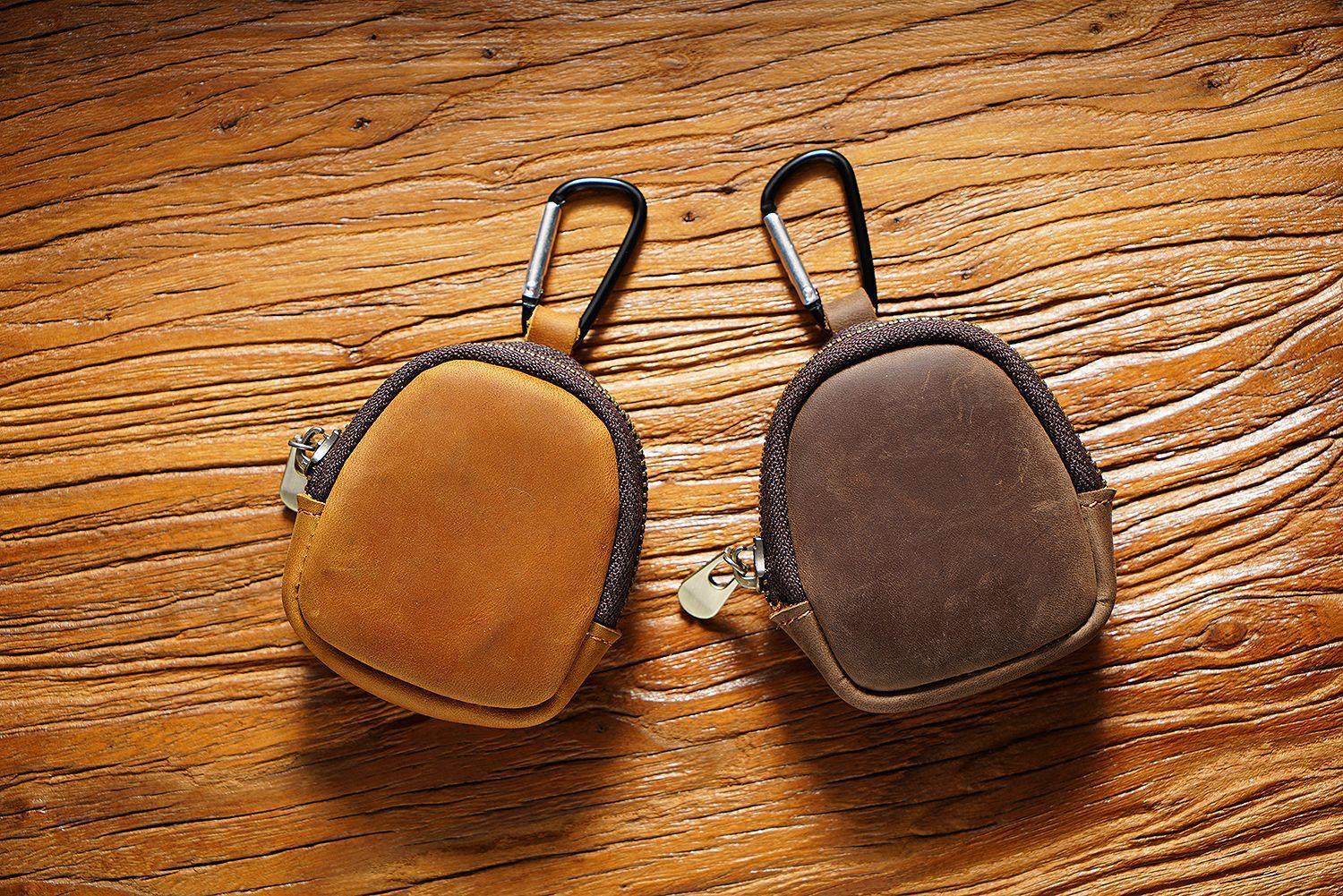Cowhide Small Wallet Zipper Shell - Image 10