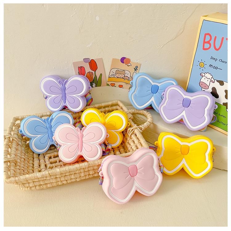Children's Silicone Cute Butterfly Shoulder Bag — foto 6