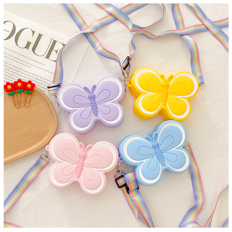 Children's Silicone Cute Butterfly Shoulder Bag — foto 20