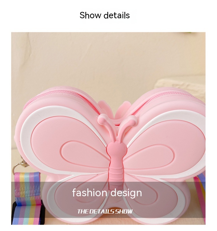 Children's Silicone Cute Butterfly Shoulder Bag — foto 5