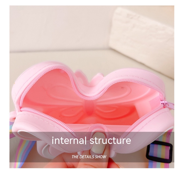 Children's Silicone Cute Butterfly Shoulder Bag — foto 7