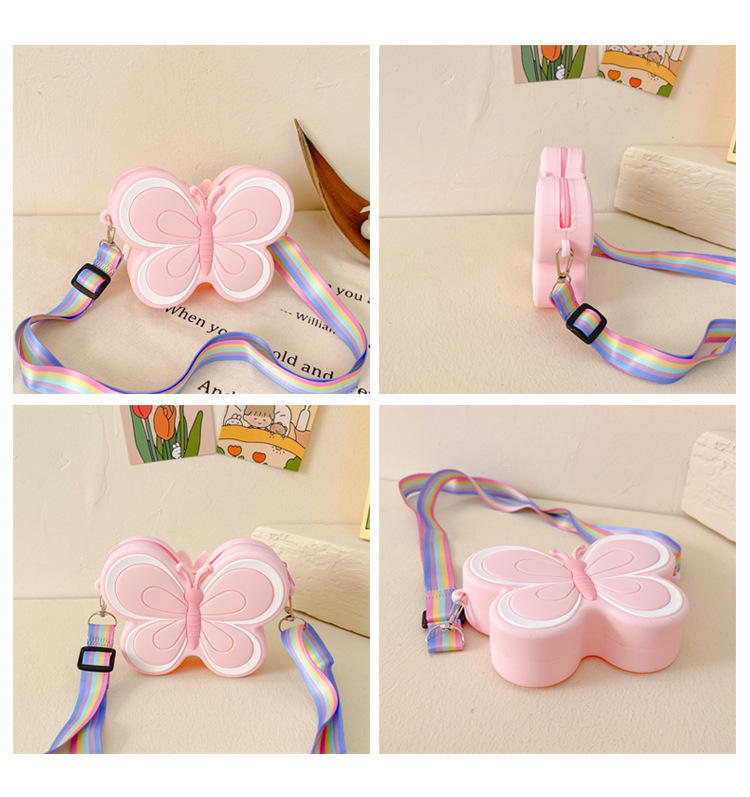Children's Silicone Cute Butterfly Shoulder Bag — foto 15