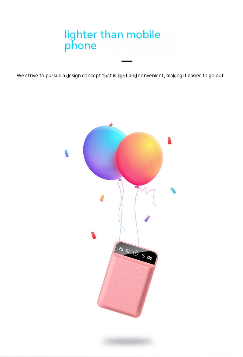 Mini Power Bank 20000 MA Small Portable Large Capacity Mobile Power Supply 14