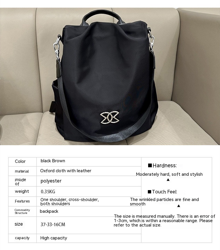 Title 1, Travel Bag Commuter Oxford Cloth Korean Backpack