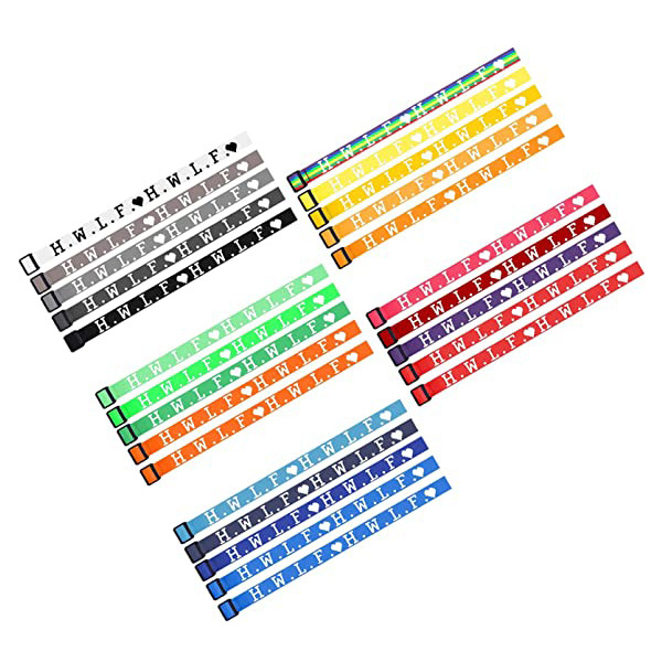 European And American Color English Letters Adjustable Bracelet Ins Style