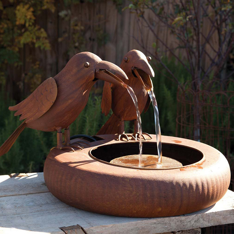 Title 3, Iron Crow Fountain Decoration Crafts