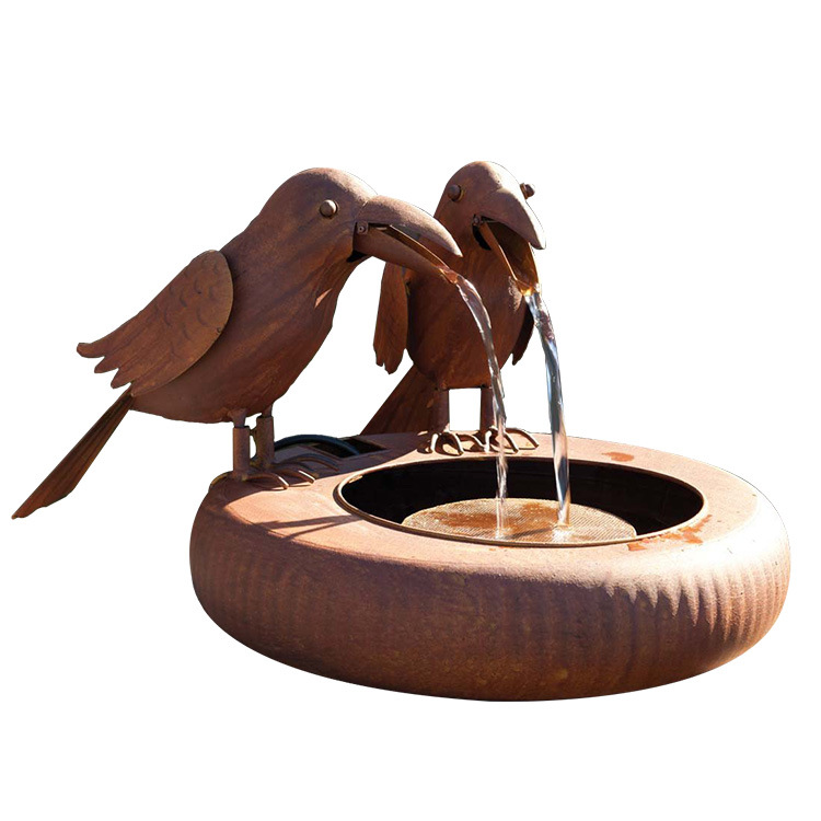 Title 4, Iron Crow Fountain Decoration Crafts