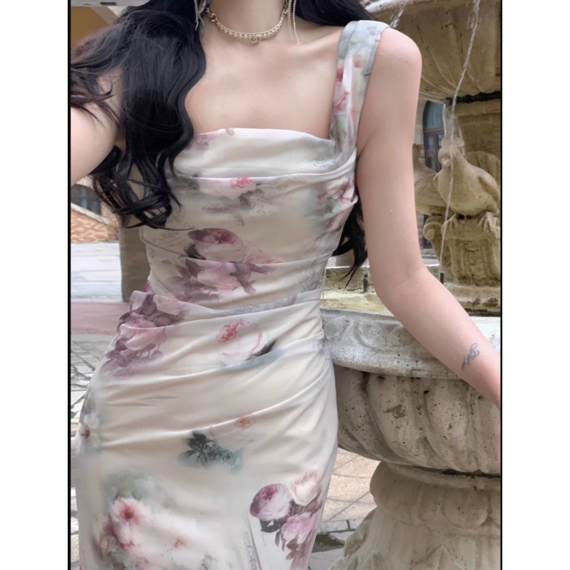Lace-Up Floral Dress, picture 4 of 8