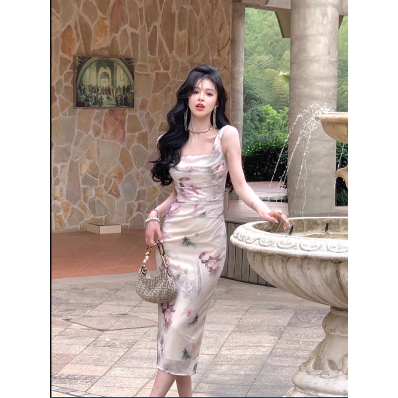 Lace-Up Floral Dress, picture 2 of 8