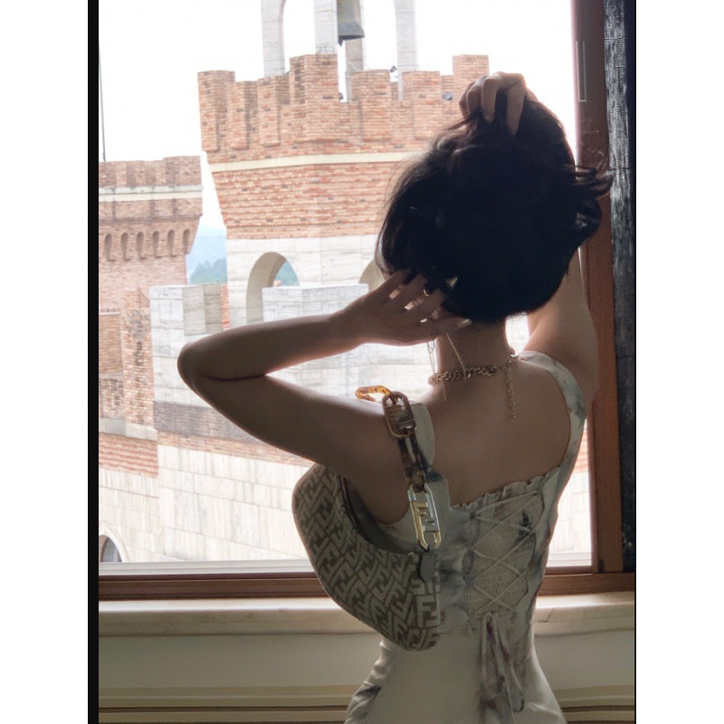 Lace-Up Floral Dress, picture 6 of 8
