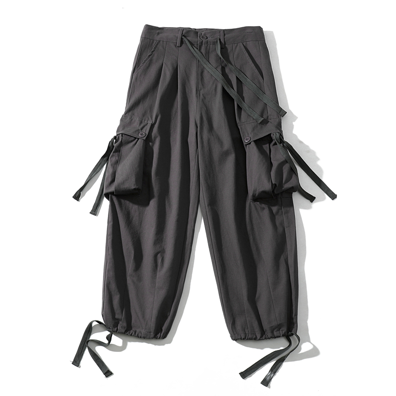 Retro Hong Kong Style Straight Casual Working Pants
