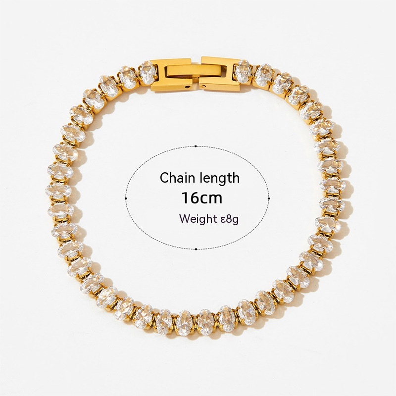 Ornament French Retro Stainless Steel Bracelet For Women