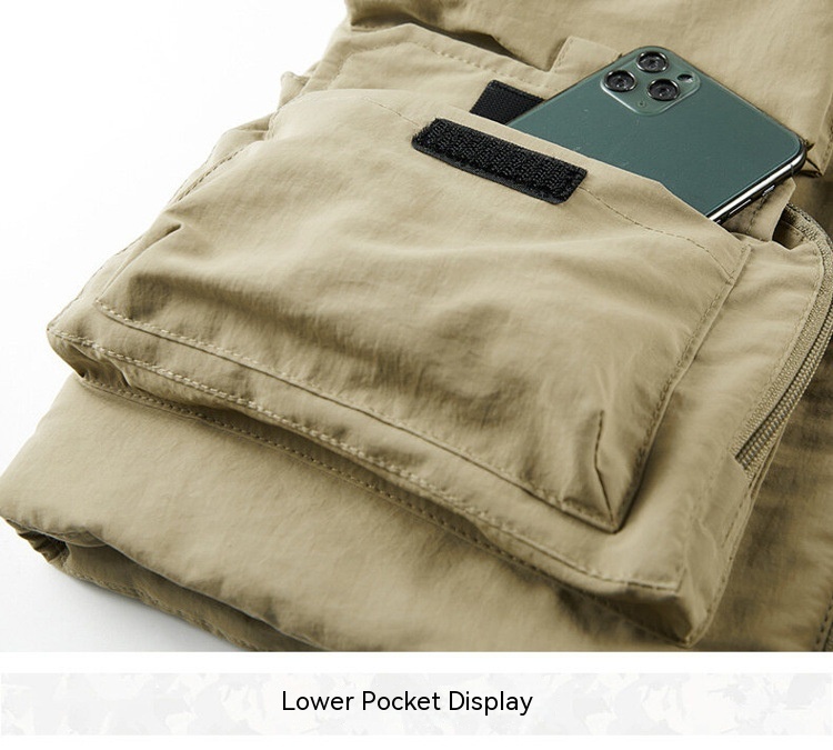 Title 12, Fleece-lined Thickening Vest Multi-pocket Workw...