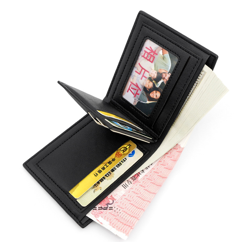 Fashion Simple Men's Stitching Short Wallet - Image 4