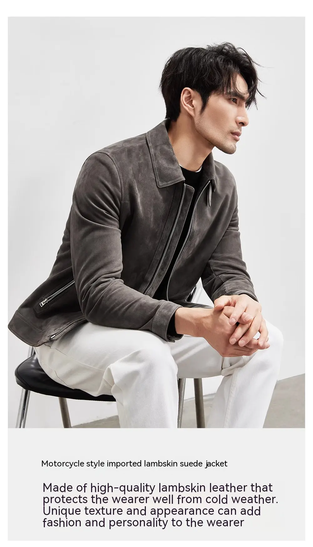 Sheepskin Light Luxury Suede Genuine Leather Clothes