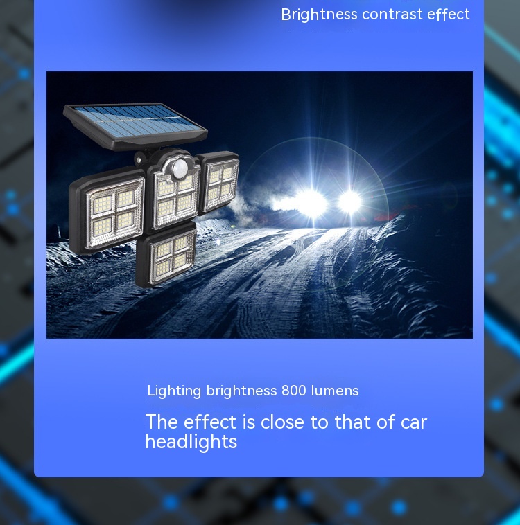 Solar Light Street Lamp Rotating Split Waterproof