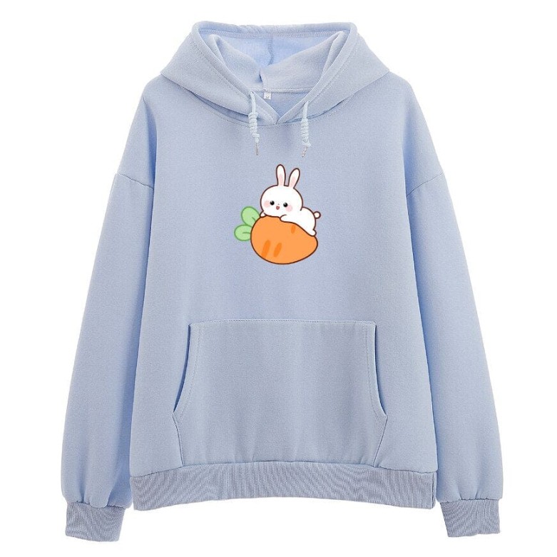 Relaxed Bun Bread Rabbit Soft Hoodie