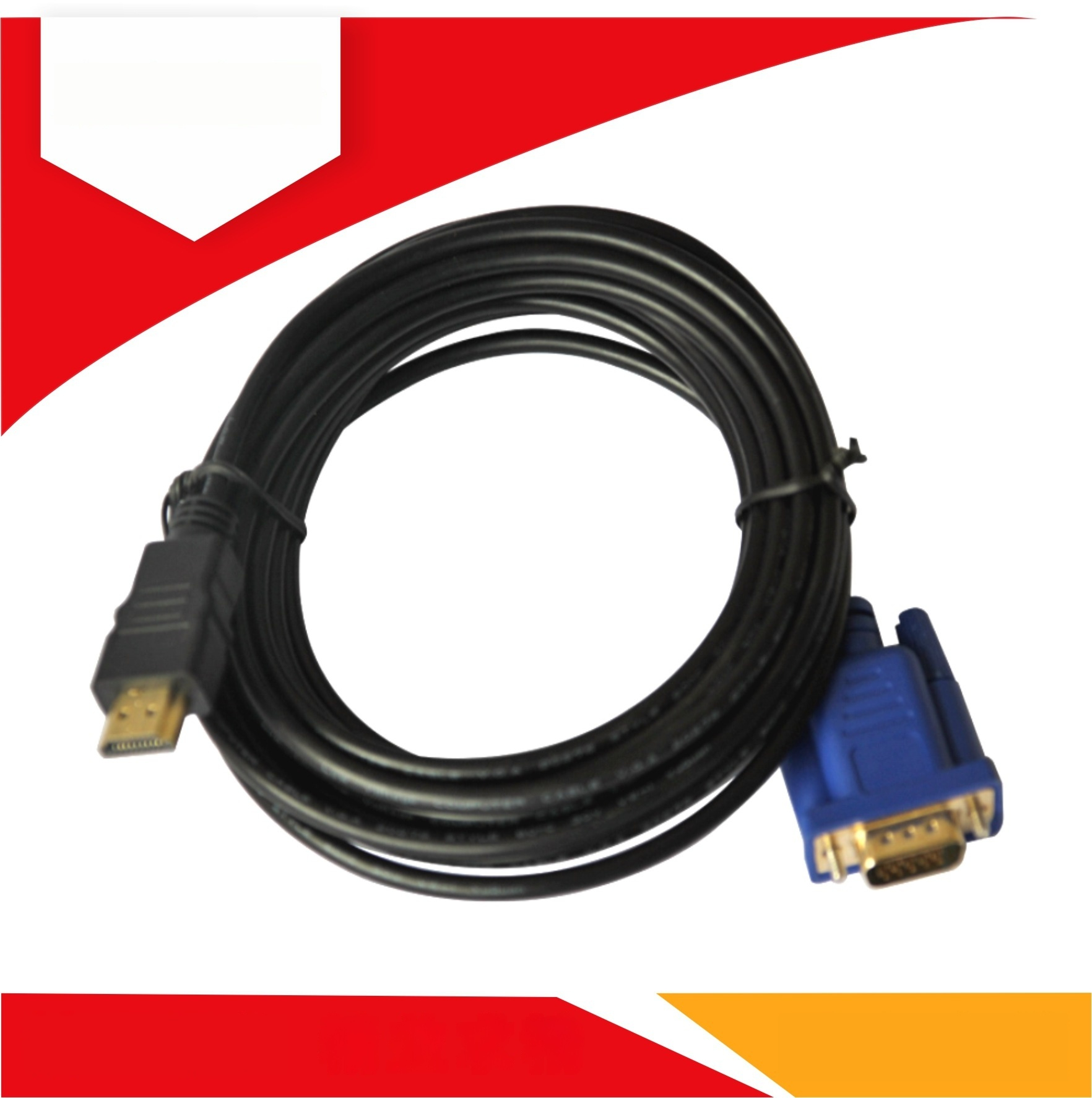 Hdmi TO VGA HD Conversion HDMI TO VGA Computer Laptop TV Cable Without Network
