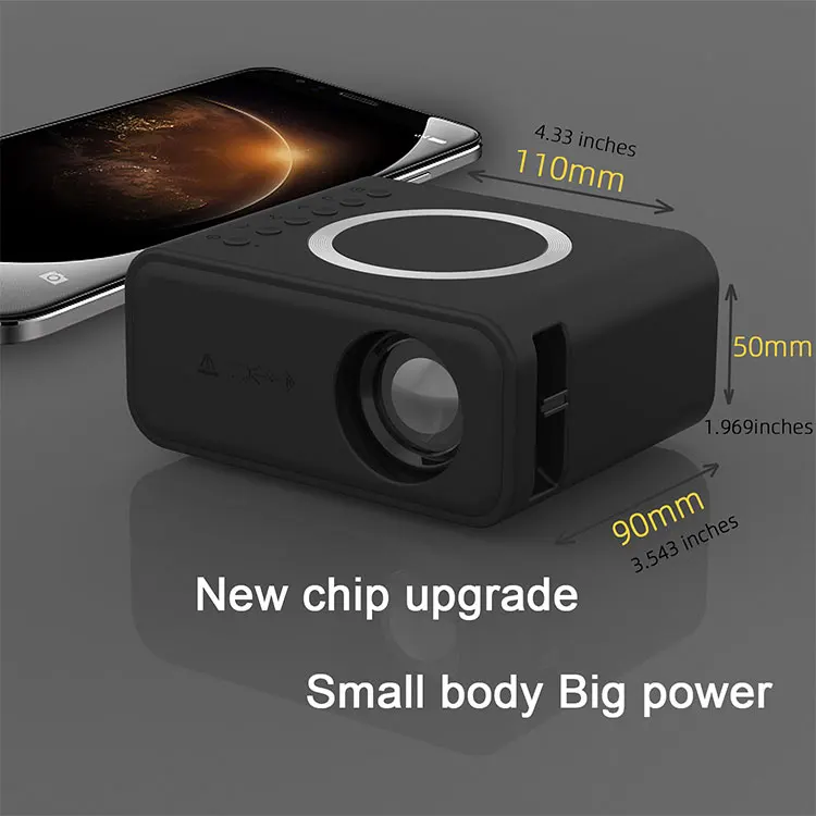 Title 5, Proiettore YT300 Mini Portatile per Casa 24 ANS...