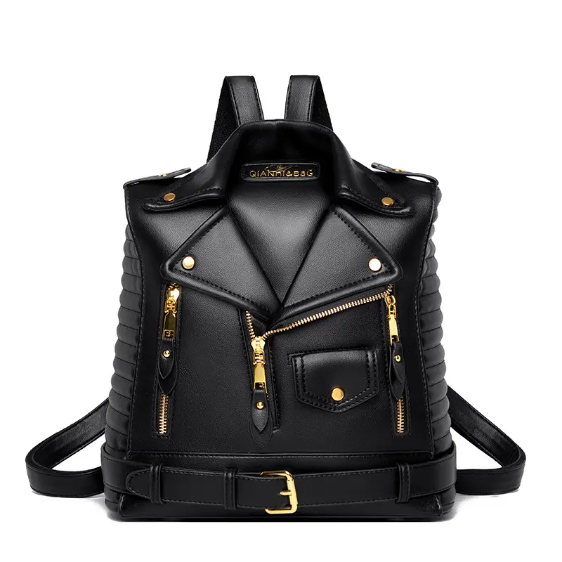 Soft Leather Textured Jacket Trendy Wild Clothes