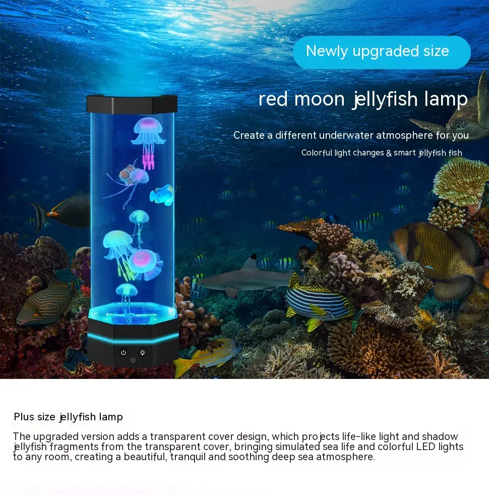 Jellyfish Lava Lamp 17 Colors Changing 15inch