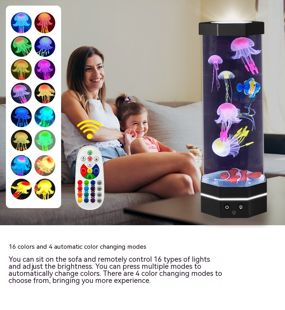 Jellyfish Lava Lamp Colors Changing Inch Jellyfish Lamp With Remote Control Usb Plug In