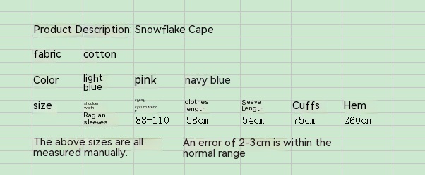 Japanese College Style Cartoon Snowflake Print Hooded Pullover