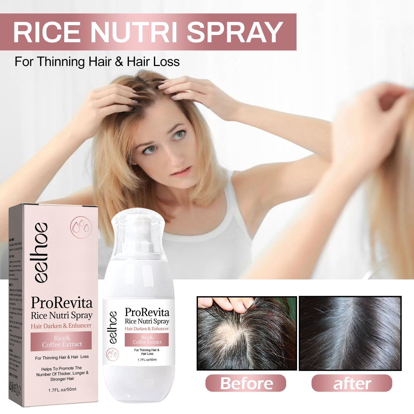 Spray Capillaire Riz — Anti-chute et Densifiant 4