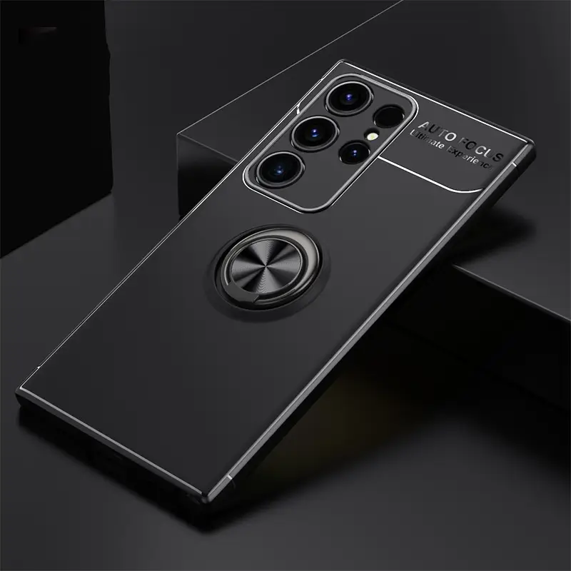 Metal Ring Support Car Magnetic Phone Case