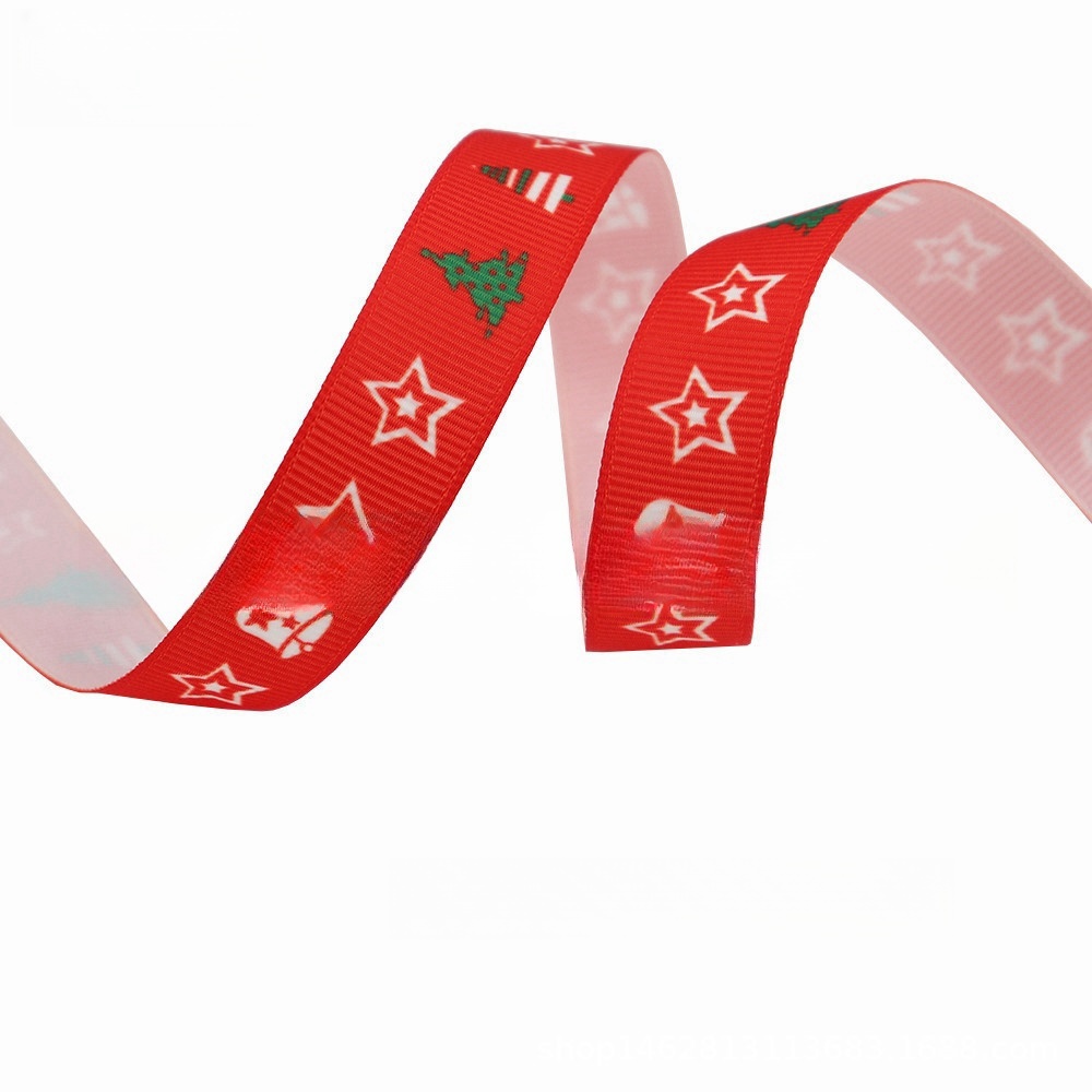 Gift Christmas Accessories DIY Decorative Thermal Transfer Polyester Ribbon - Image 24