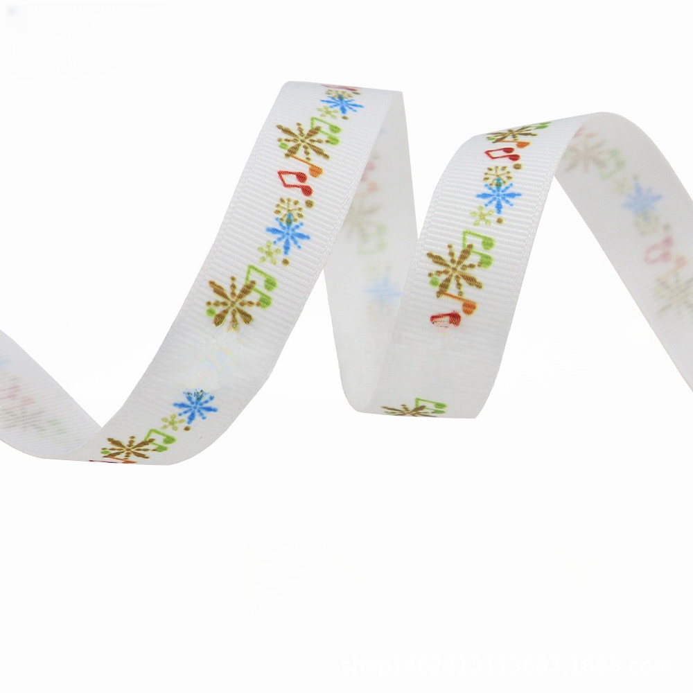 Gift Christmas Accessories DIY Decorative Thermal Transfer Polyester Ribbon - Image 21