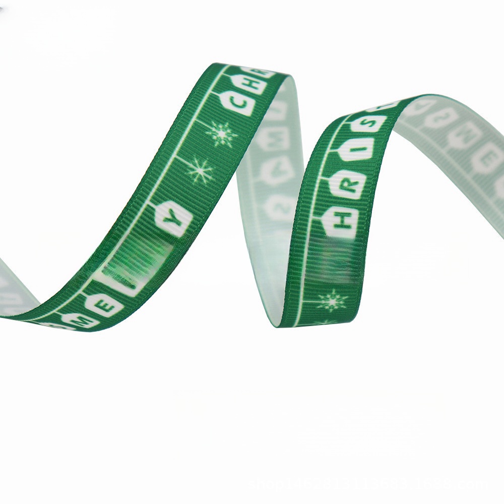 Gift Christmas Accessories DIY Decorative Thermal Transfer Polyester Ribbon - Image 30