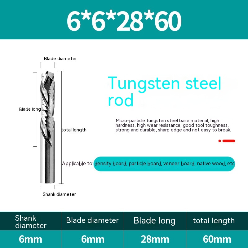 Title 4, Integrated Tungsten Milling Double Blade Woodwo...