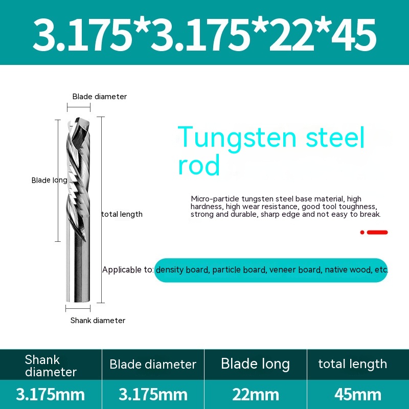 Title 12, Integrated Tungsten Milling Double Blade Woodwo...