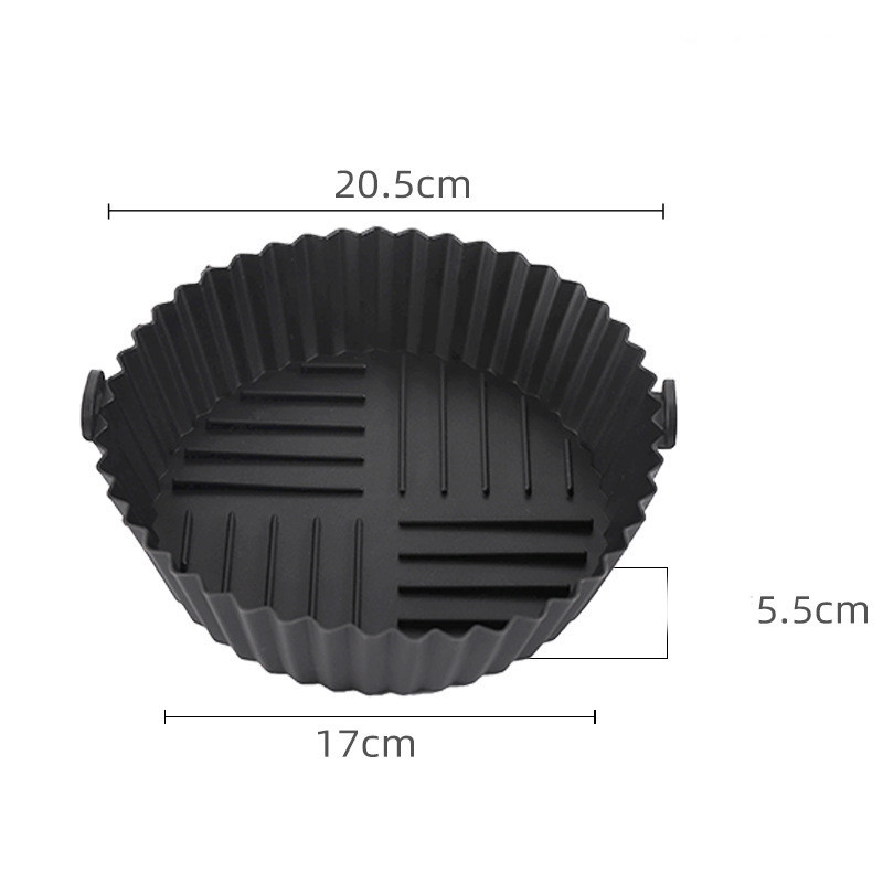 Title 2, Edible Silicon Round Air Fryer Tray