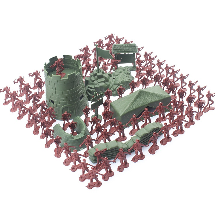 Small Soldier Toy Suit 100 Pieces 4cm Children's Gift - Image 3