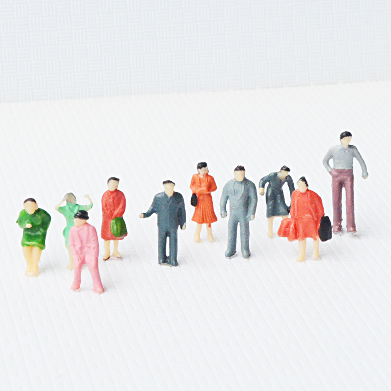 Mini Building Sandbox Scene Color Character Model