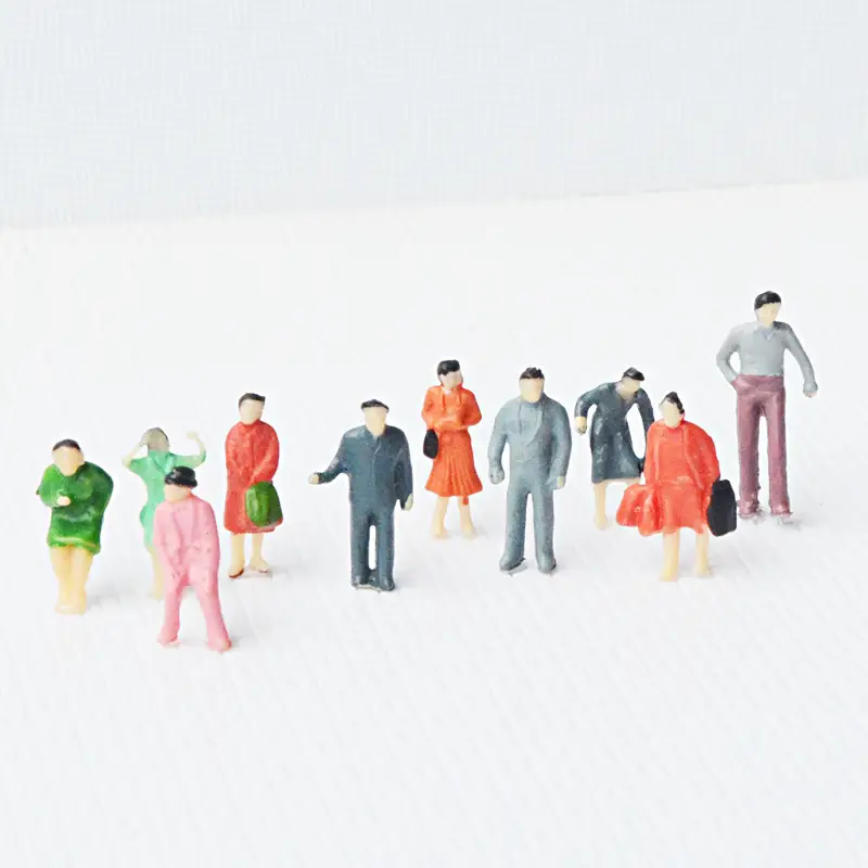 Mini Building Sandbox Scene Color Character Model