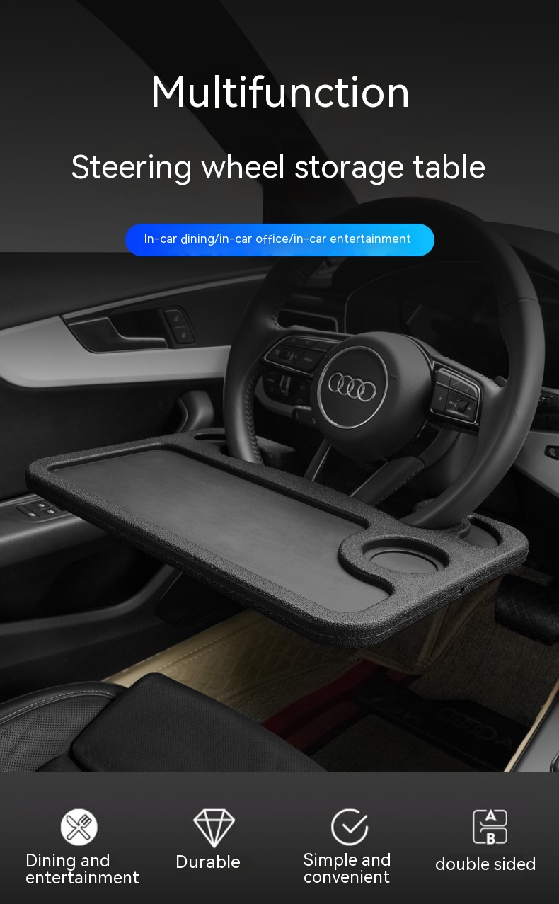 Onboard Steering Wheel Dinning Board Office Laptop Stand Tray - Image 17