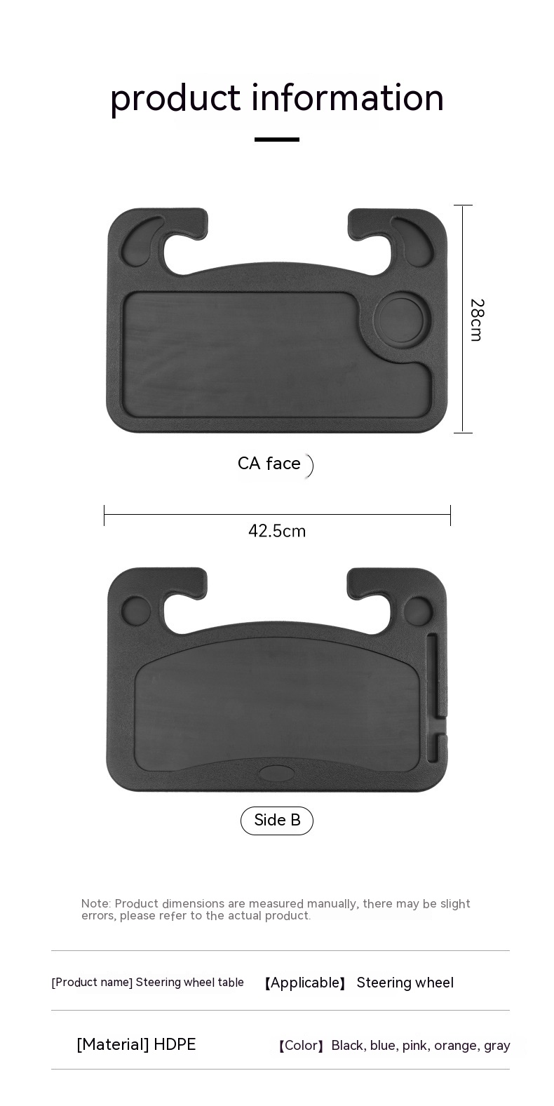 Onboard Steering Wheel Dinning Board Office Laptop Stand Tray - Image 18