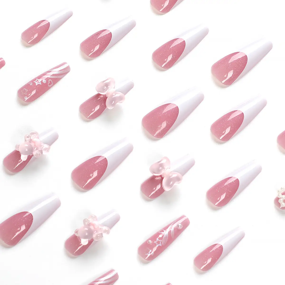 Butterfly Manicure Wear Nail Tip Mid-length