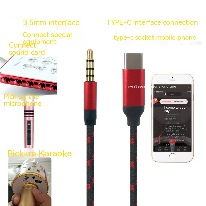 Title 1, Type-c Microphone Mouthpiece Audio Cable